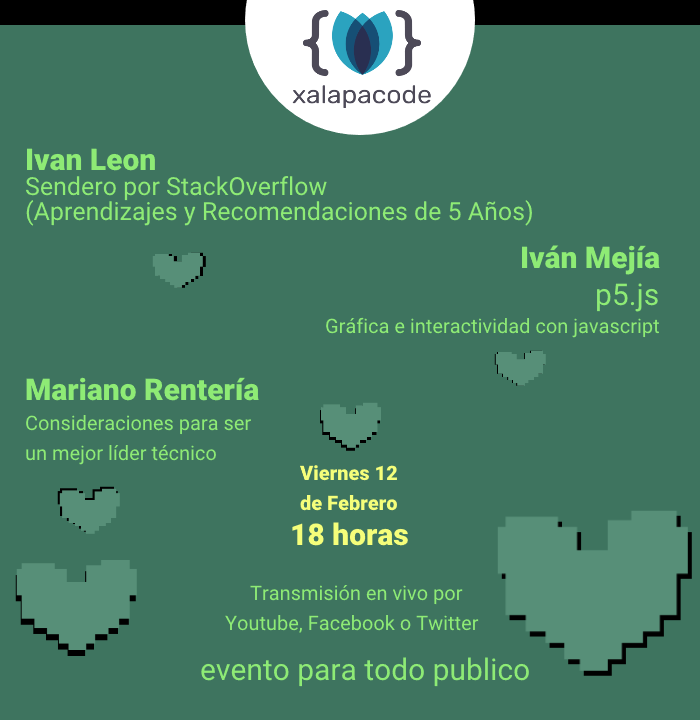 Encuentros xalapacode 12 de febrero, 2021