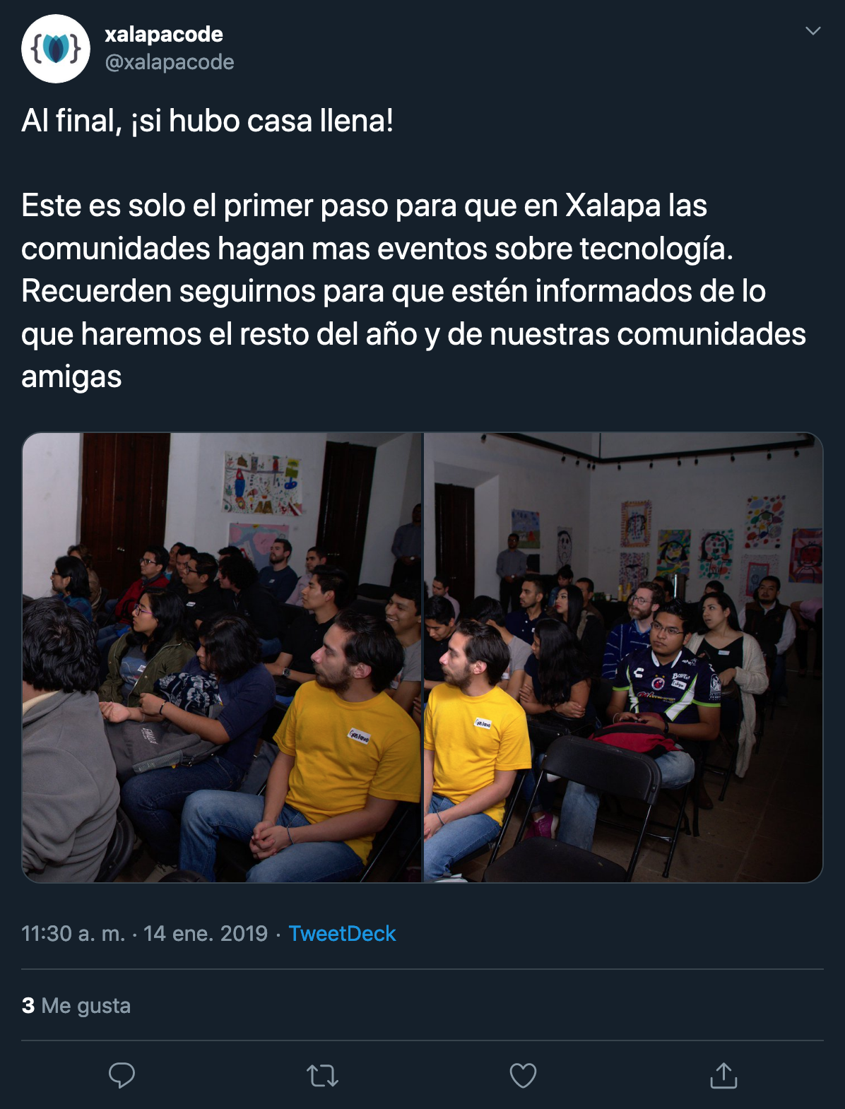 Empezamos con mucha gente