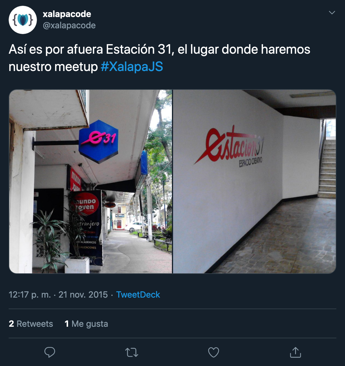 Imagen de primer meetup en estación 31